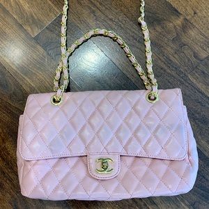 Pink Quilted Purse